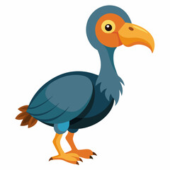 Turkey vulture illustration on white background with feathers and beak