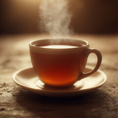 Fototapeta premium a cup of sweet tea to start the day