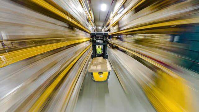 Timelapse Din&aacute;mico de Log&iacute;stica Automatizada en Almac&eacute;n