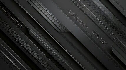 Obraz premium Abstract dark geometric background design or Dark Abstract Black Geometric Lines Background
