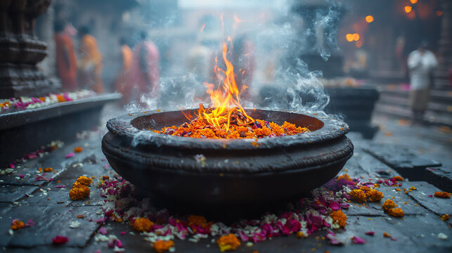  the vedic fire altar in hindu rituals