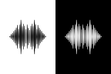 Low Amplitude Waveform Icon Perfect for Audio Graphics.