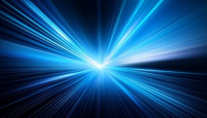 Fototapeta premium blue mild flare flash mild streak ray