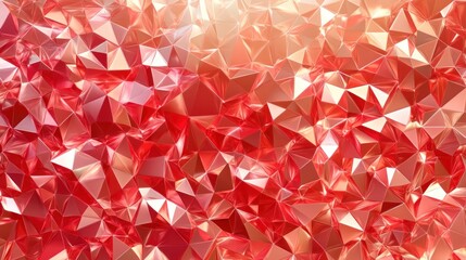 Abstract Red Polygonal Background: A Modern Geometric Design