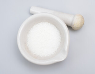 Stearic acid is a saturated fatty acid with an 18-carbon chain.