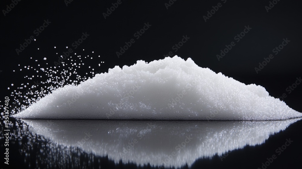 Poster a stack of sugar cubes sits atop a wooden table, ready for use in baking or cooking