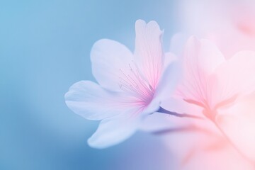 Fototapeta premium delicate interplay of light and shadow captures close-up of floral abstractions with vibrant colors creating ethereal