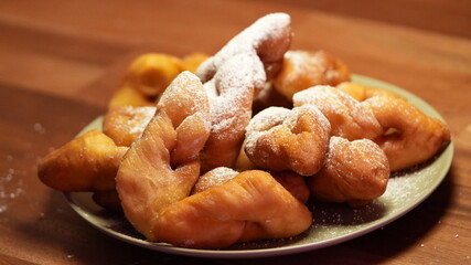 Freshly Baked French Sweet Bread with a Sprinkle of Sugar