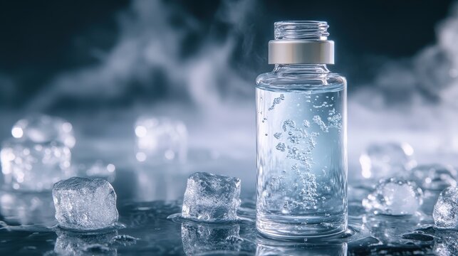 Close-up of smooth, translucent propanediol liquid showcasing its clarity and texture.