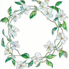 Delicate floral arrangement botanical garden digital art serene environment aerial view celebrating nature's beauty