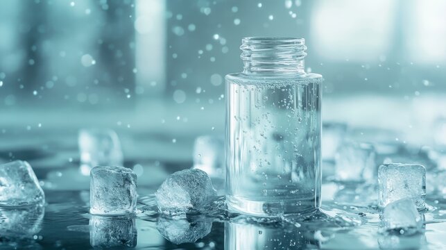 Close-up of smooth, translucent propanediol liquid showcasing its clarity and texture.