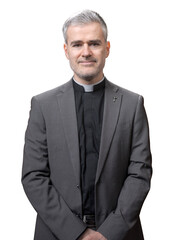 Portrait of a confident priest