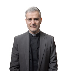 Portrait of a confident priest