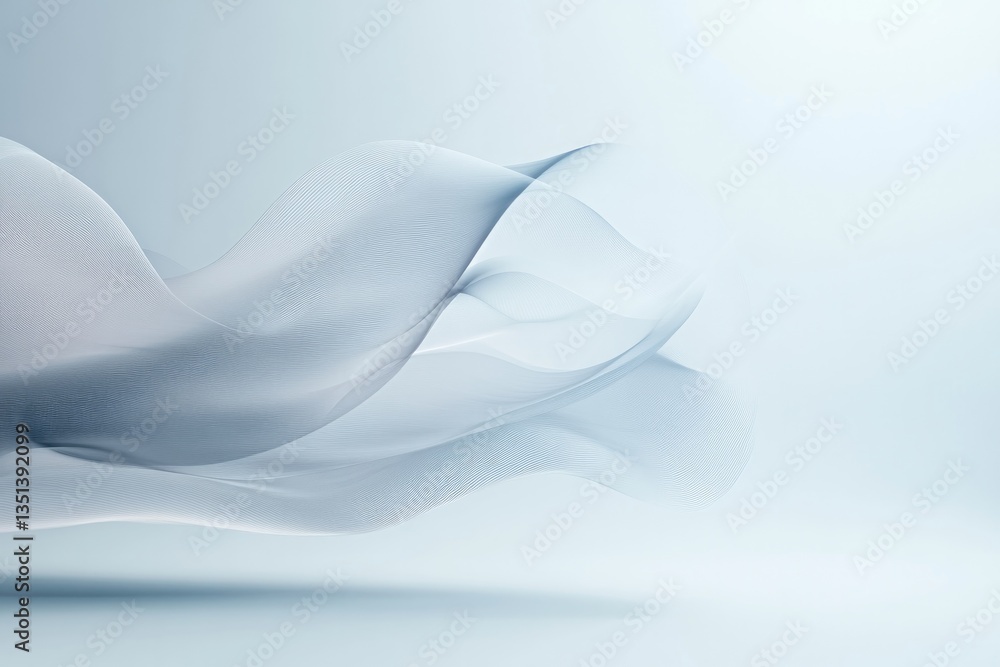 Aufkleber abstract design elements intertwine in dynamic waves against muted background creating visual sense 