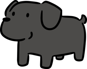 Illustration of dog cartoon