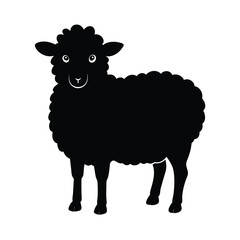 vector illustration of sheep
