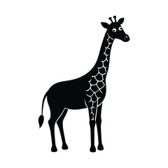 Obraz premium giraffe cartoon isolated on white