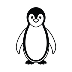 Obraz premium penguin on white background