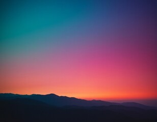 Obraz premium Abstract Blurry Gradient Background in Soft Ocean Blue to Warm Sunset Peach Tones – Modern Design Aesthetic for Websites, Social Media, and Creative Projects