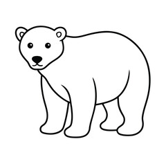 Fototapeta premium polar bear vector illustration