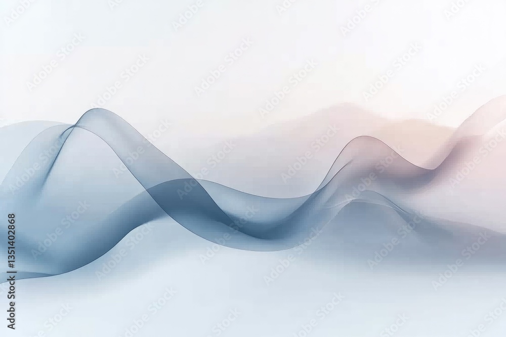 Aufkleber abstract design elements intertwine in dynamic waves against muted background creating visual sense 