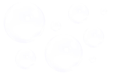 bubbles in the water, Crystal Clear Transparent Bubble with Delicate Light Reflections and Smooth Surface
