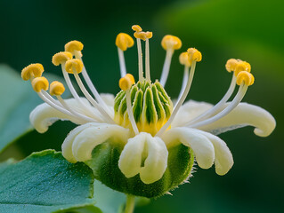 macro photography of bergamot flower
