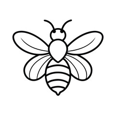 Obraz premium bee on white background