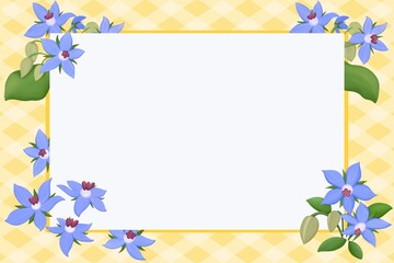 Borage flower on Simple background