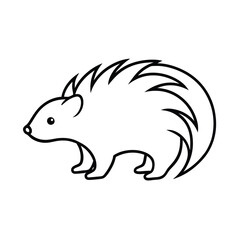 hedgehog vector illustration
