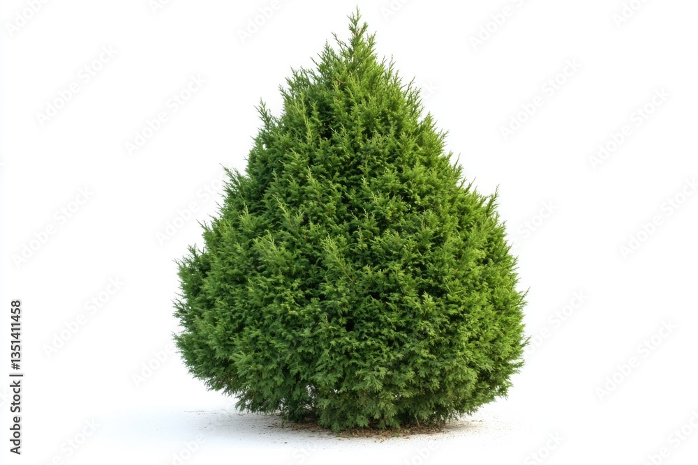 Aufkleber a small green tree sitting on a white surface, ideal for use in design and illustration projects