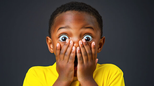 Astonished Child: A Captivating Portrait of Youthful Surprise