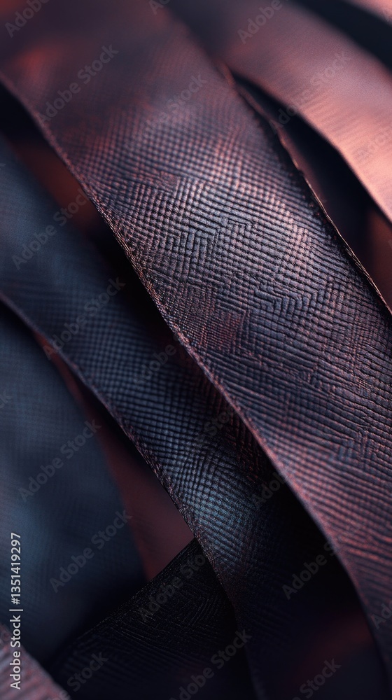 Poster a close-up shot of a piece of leather, great for showcasing textures and patterns