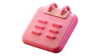 digital payment A vibrant pink object with a smooth surface and rounded edges, resembling a modern design item.