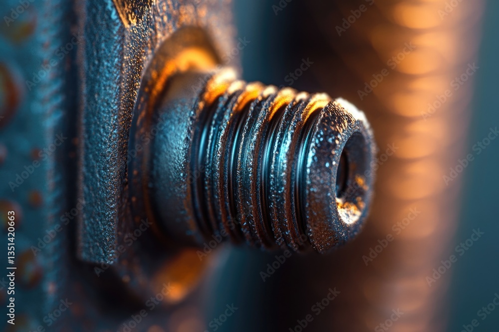 Poster a close-up shot of a metal door handle with intricate details