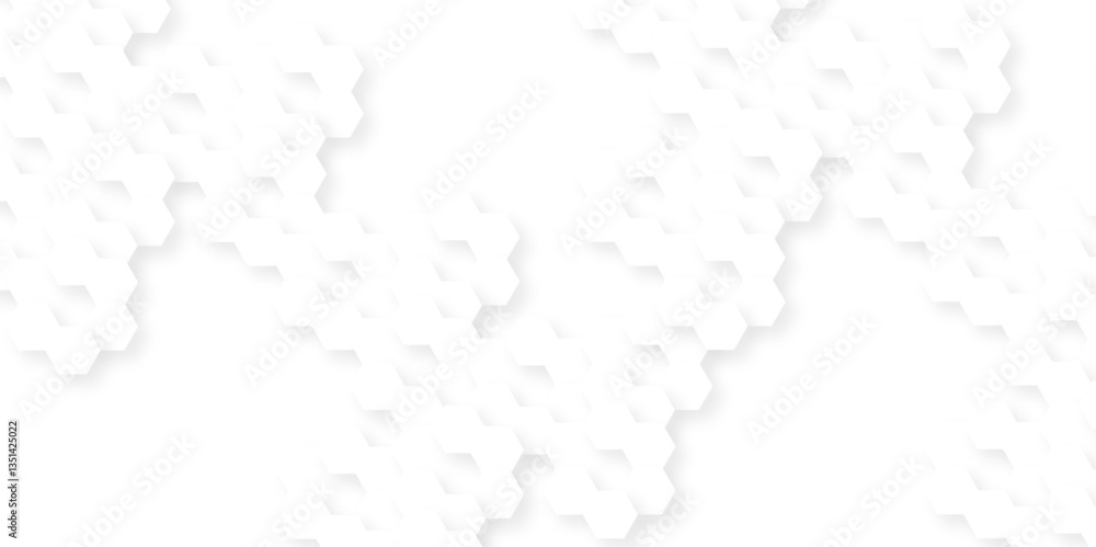 Poster background with hexagons . abstract background with lines . white texture background . hexagon abstr