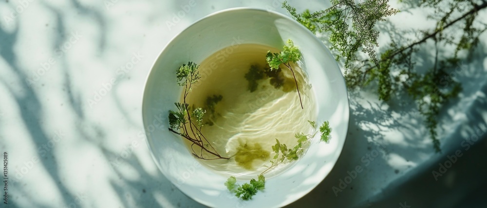 Poster a warm and inviting bowl of soup sits atop a table, ready to be enjoyed