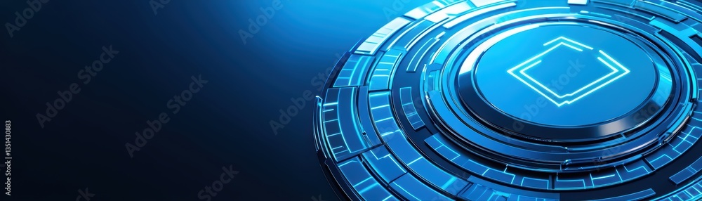 Aufkleber high-tech circular abstract background design image
