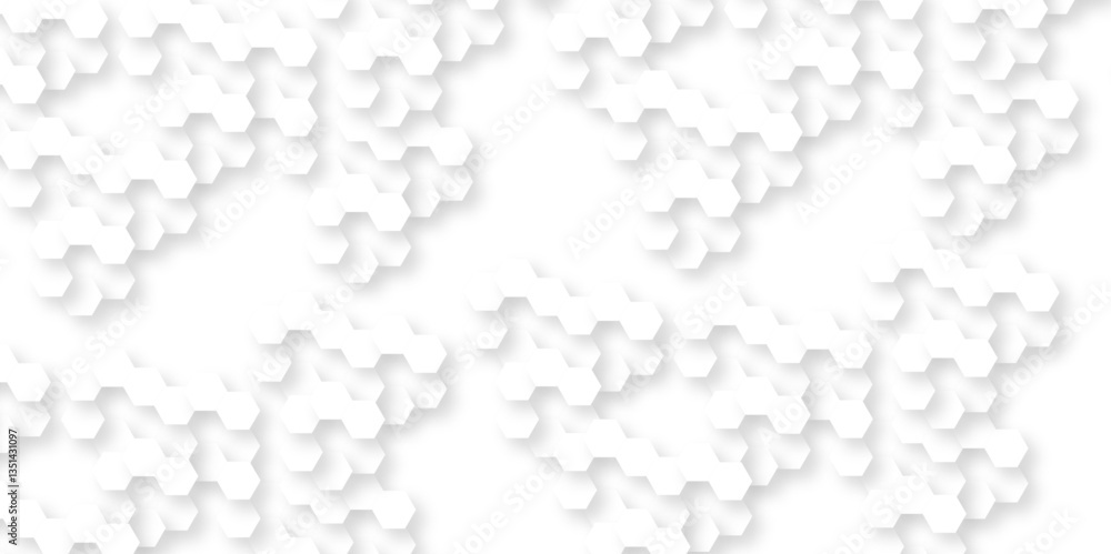 Poster background with hexagons . abstract background with lines . white texture background . hexagon abstr