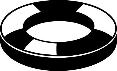 black and white ring with white background