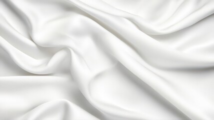 White Fabric Draped Texture: Soft, Smooth, and Elegant Background