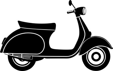 retro vintage scooter © Dipok