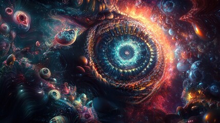 Cosmic Eye: A Fractal Journey Through the Universe