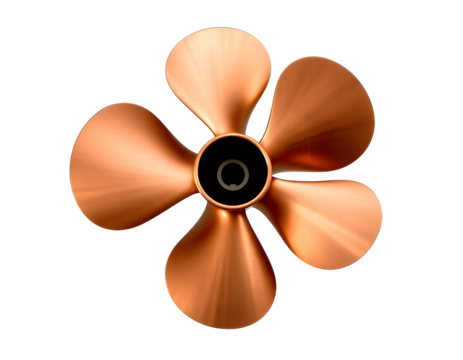 Bronze propeller with four blades