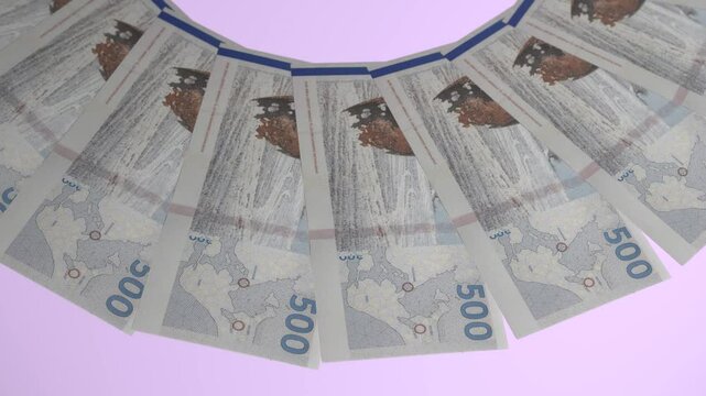 Elevated Looping Design 500 Krone Curency of Denmark