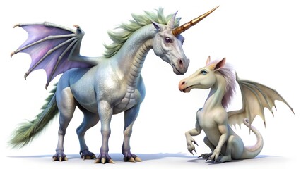 Obraz premium white horse on the meadow