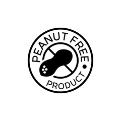 peanut free icon 