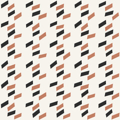 Abstract seamless pattern with rectangle. Geometric print with minimalist geometrical figure.