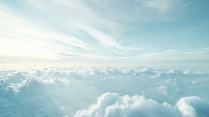 Fototapeta premium Ultra-HD Serene Sky Background with Smooth Gradients and Glowing Accents