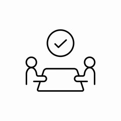 Business leadership idea icon vector sign